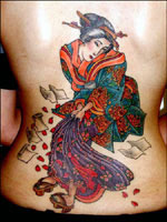 Geisha Tattoo Design